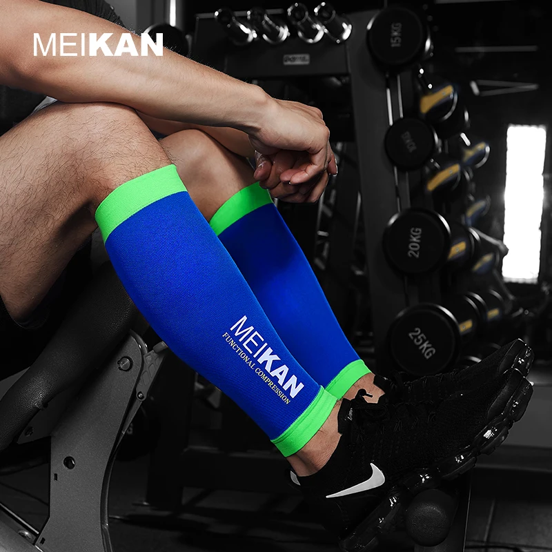 
MEIKAN In Stock Hot Sale Colorful Stretch Fitness Exercise Sports running Calf Compression Sleeve for Running enthusiasts 