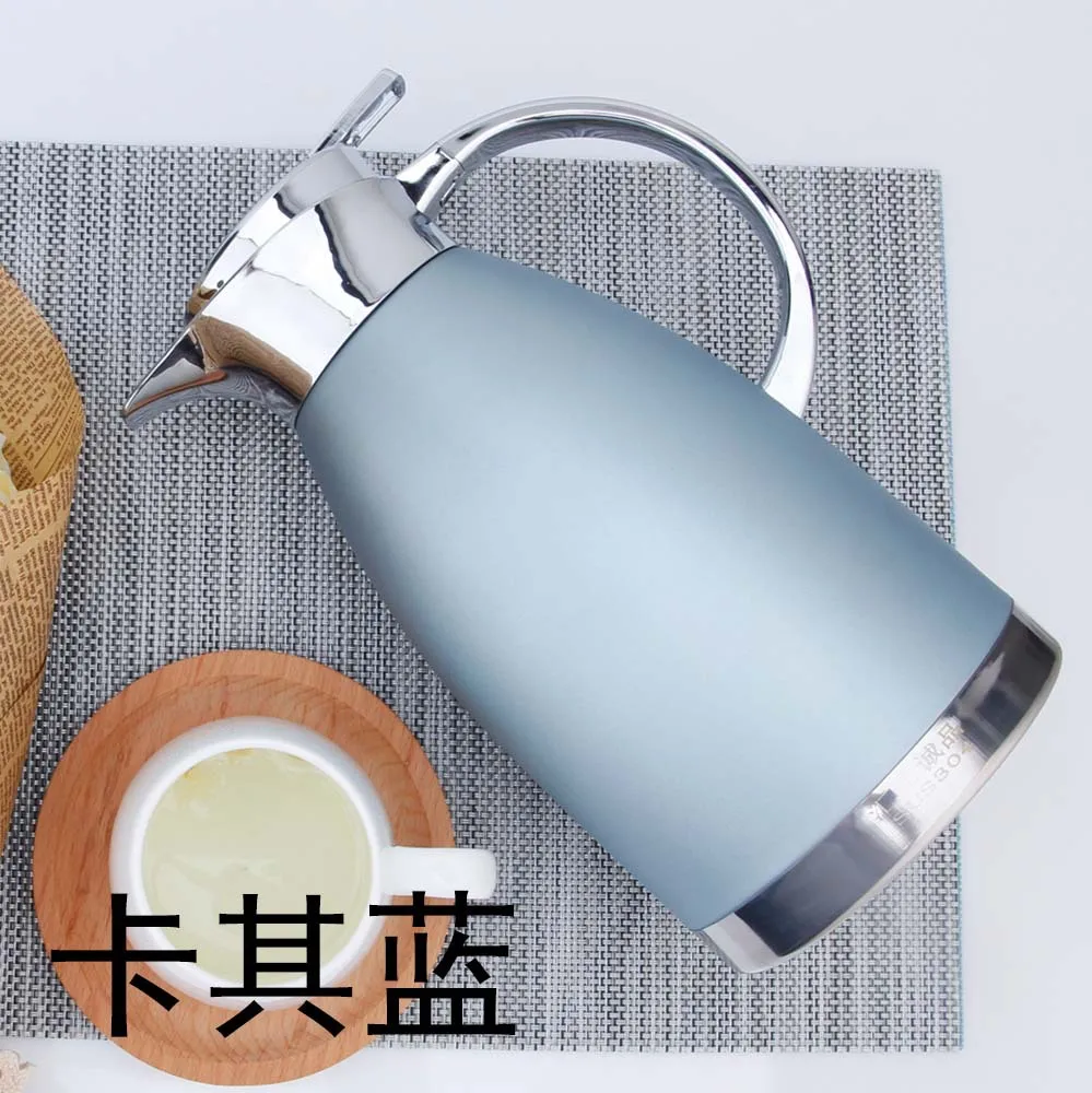 
German-Designed Thermal Coffee Carafe Stainless Steel Double Wall BPA-Free Thermos Keeps Beverages Hot Warm up to 12H 