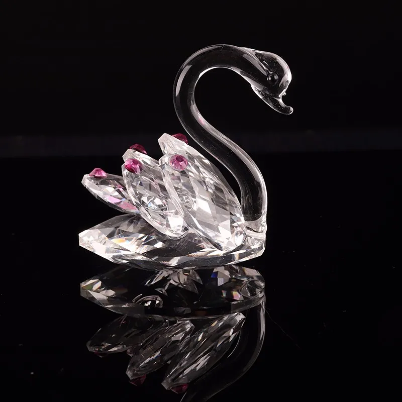 Креативное домашнее Хрустальное украшение, оптовая продажа, Хрустальный Лебедь, свадебный подарок, украшение для свадебной комнаты, хрустальное украшение