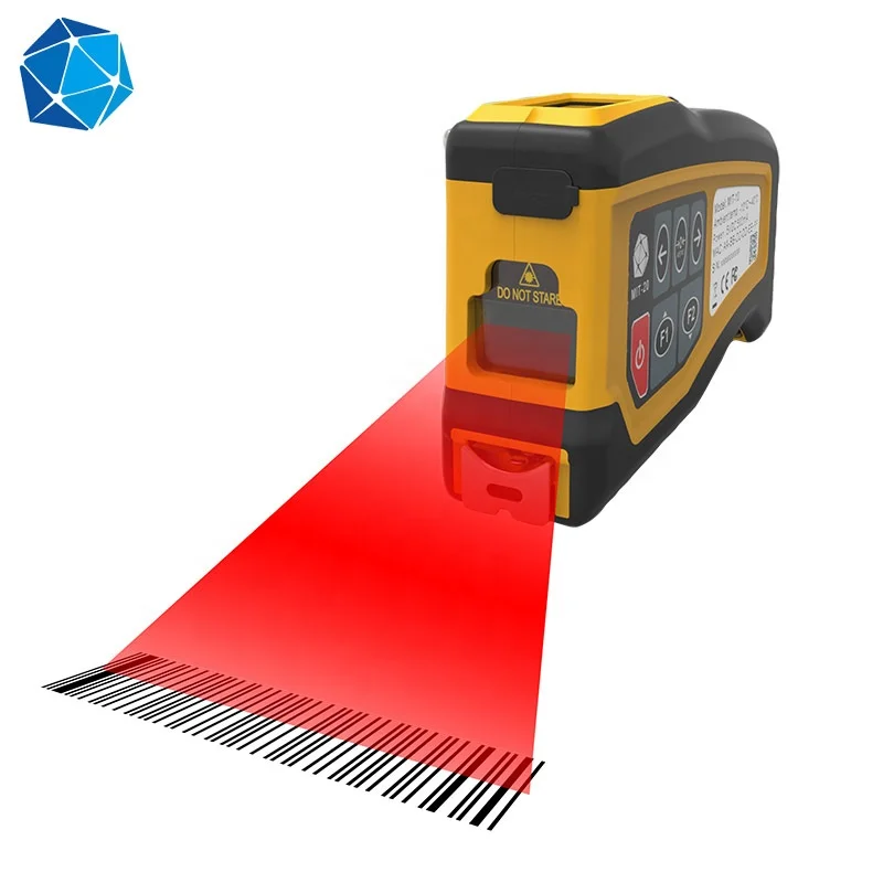 Handheld Intelligent Length and Volume digital electric tape roll with laser measuring tool and BLE4.2 barcode scanner