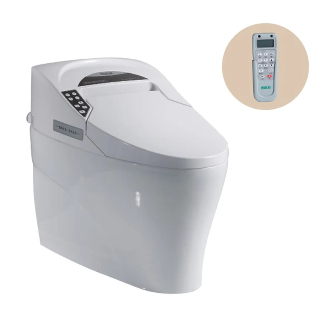 735A Asia  Design Automatic Bathroom One-piece Power Siphonic S-trap Eletronic Ceramic Toilet