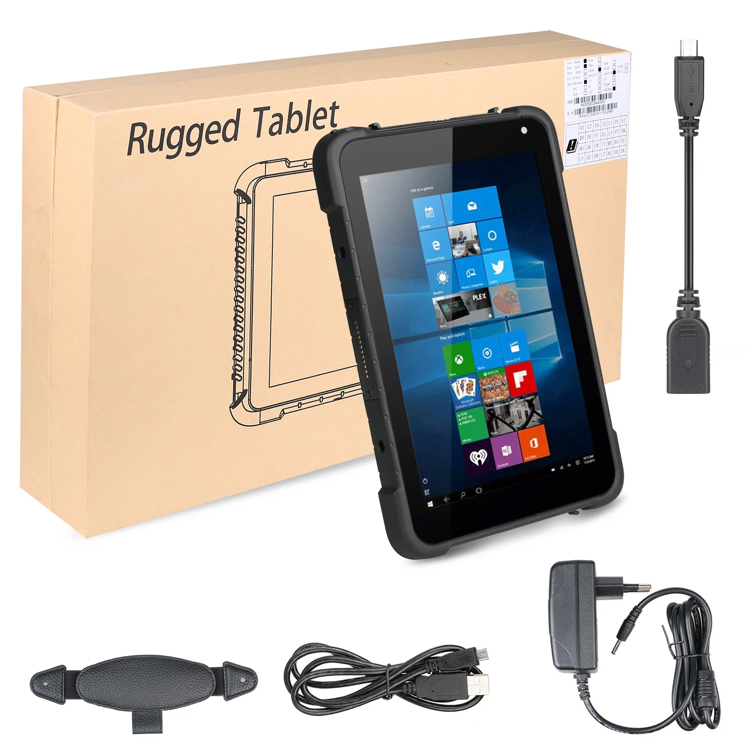 Rugged Tablet for Windows with RJ45 Ethernet port Industrial Tablet PC HD  MI Interface