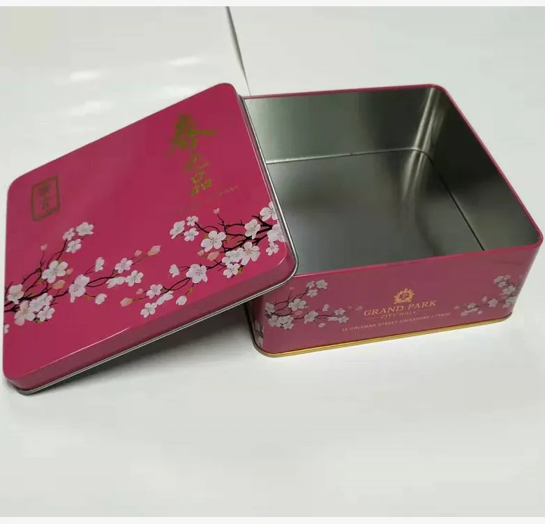 Cheap Customized Logo Unique Square Metal Tin Box Packaging Promotional Gifts