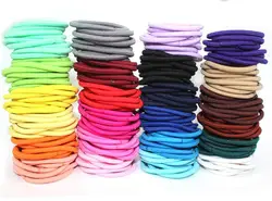 Wholesale Top Quality Colorful Elastic Hair Bands Ties For Hair