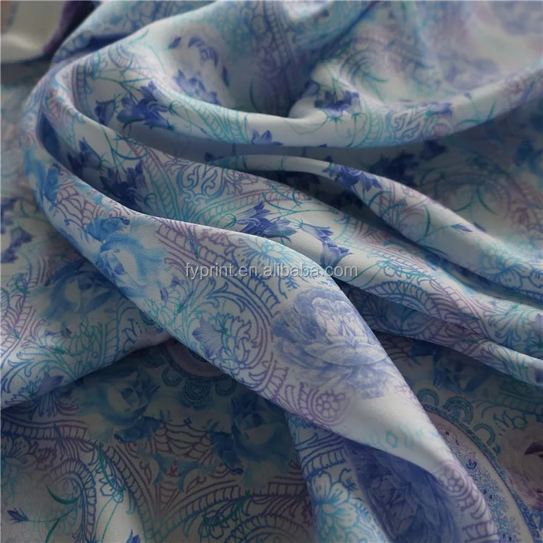 Digital print floral pattern on wholesale fabric as custom design