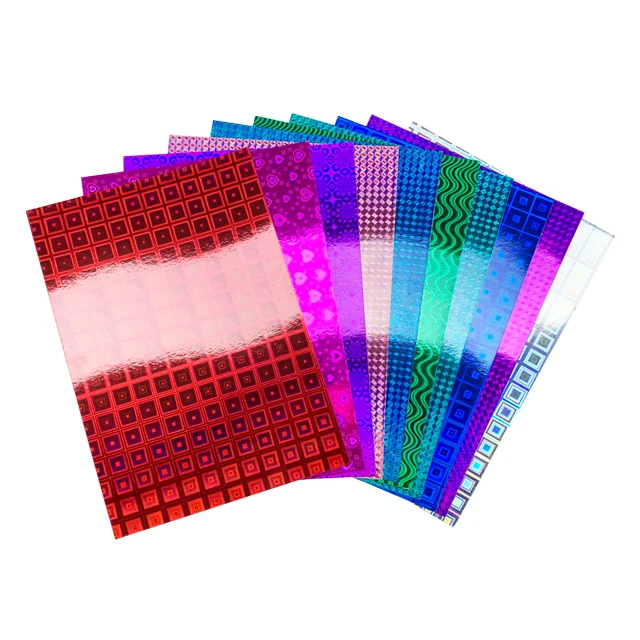 Оптовая продажа Упаковочная звезда яркие конфеты цвета оригами бумага металлик картон