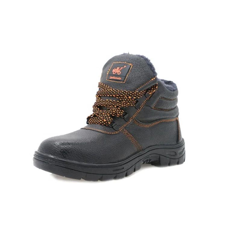 High quality Worker Construction Footwear Leather Steel Toe Safety Shoes