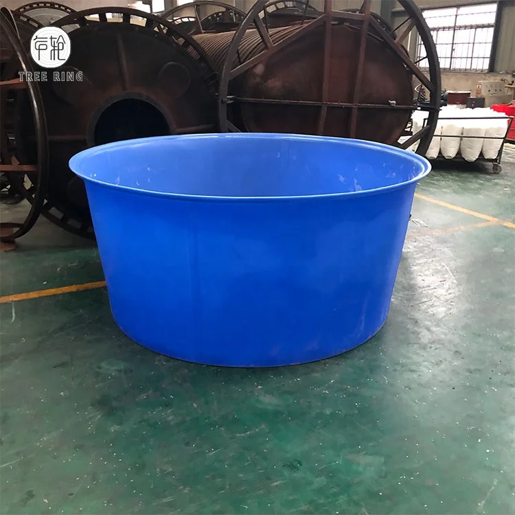 4000L Circle Agriculture Aquaponics Systems Smart Poly Fish Shrimp Ponds For Commercial Greenhouse