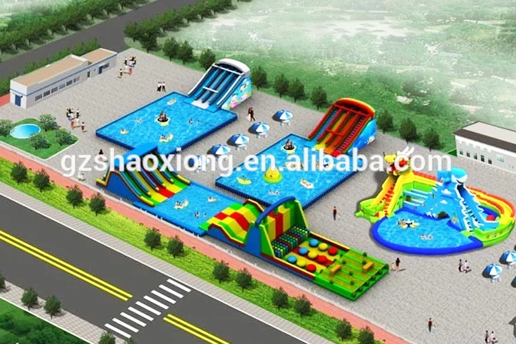 Inflatable Floating Water Game Water Obstacle Course In Sea Or Pool Metal Frame Swimming Pool China Factory Price For Sale