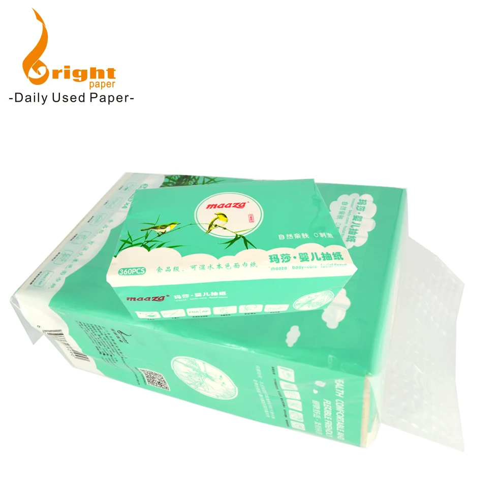 Soft Pack Bamboo pulp  Facial Tissue