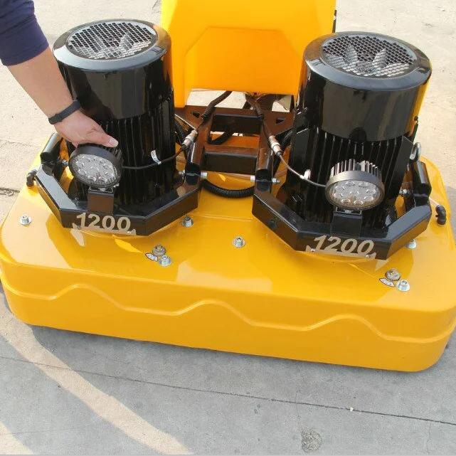 JS1200 Concrete Floor Driving Grinding Machine With Industry Vacuum Cleaner