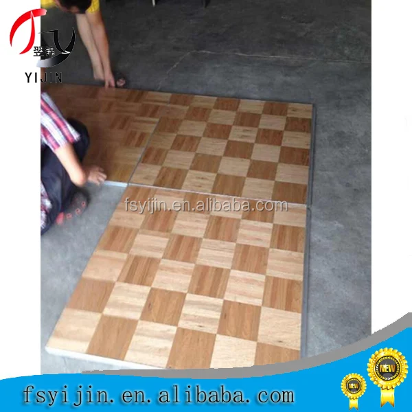 YIJIN-DCF320 used portable hardwood wedding laminate dance flooring