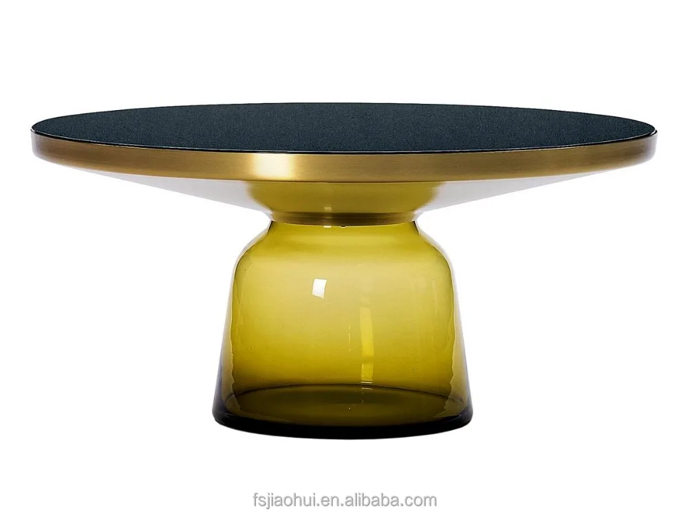 
Hot sale bell table modern glass side table replica designer furniture 