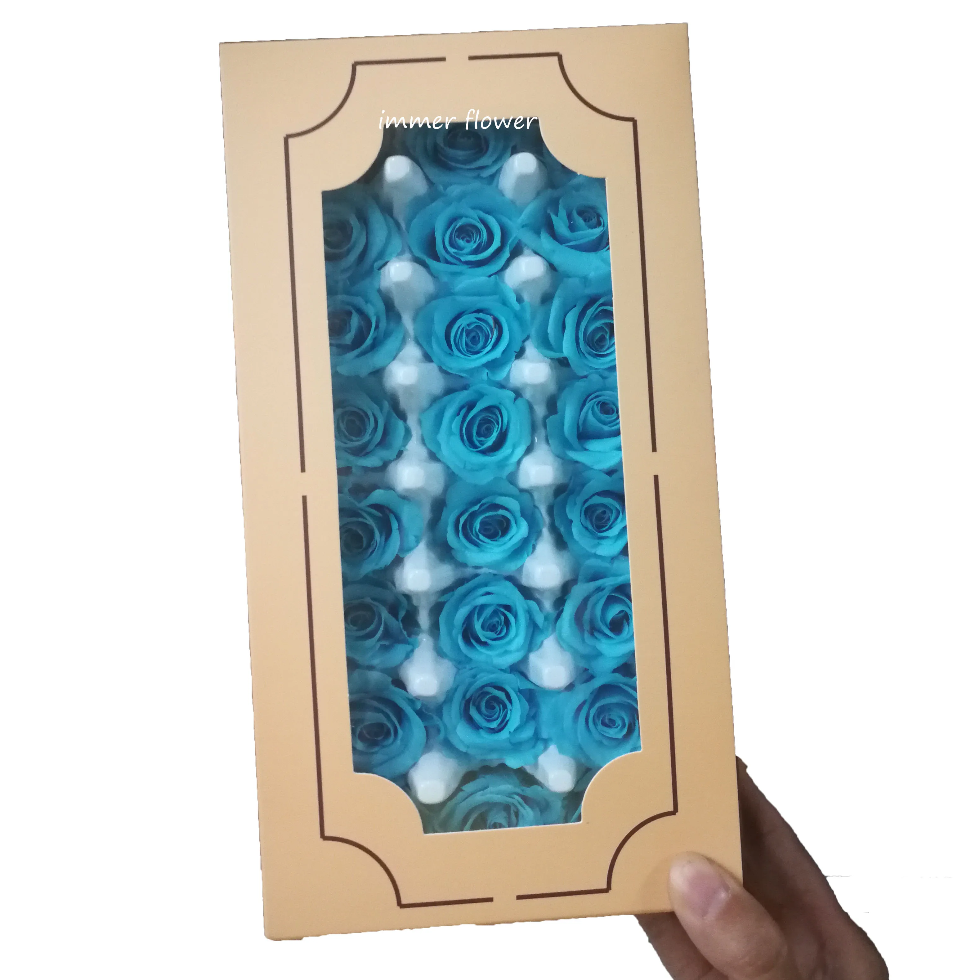 Mini preserved rose 2-3cm real rose flower make gift box