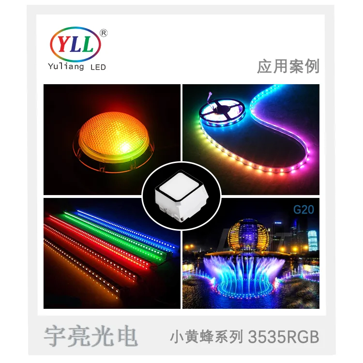 SK6812 ws2812 0.2w Epistar chip packaging smd led 3535 2.8h rgb waterproof 120 degrees beam angle for outdoor, smart lighting