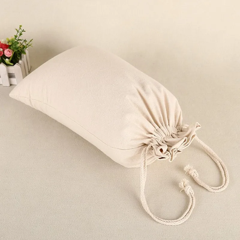 Handmade Cotton Linen Storage Package Bag Drawstring Bag Small Coin Purse Travel Women Small Cloth Bag Christmas Gift pouch