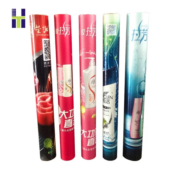 custom printed plastic material advertisement film in roll for poster