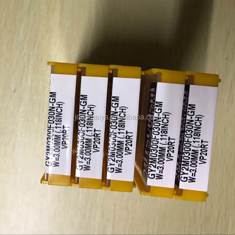 Original Mitsubishi carbide grooving inserts for steel GY2M0300F150N-BM VP20RT