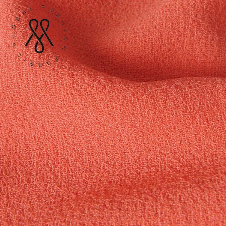 Мягкая Плотная ткань оптовая 100 полиэстер мох креп