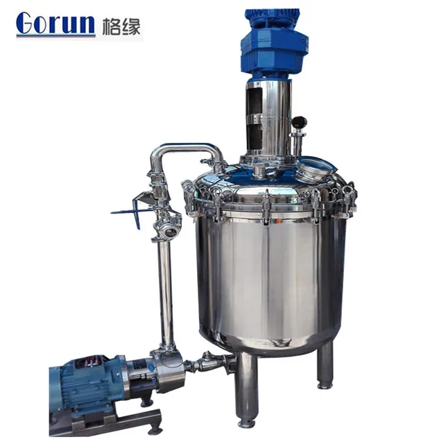 
 Косметический гомогенизатор, смеситель, автоматические машины для производства крема для лосьона для тела, вакуумное эмульгирующее оборудование  