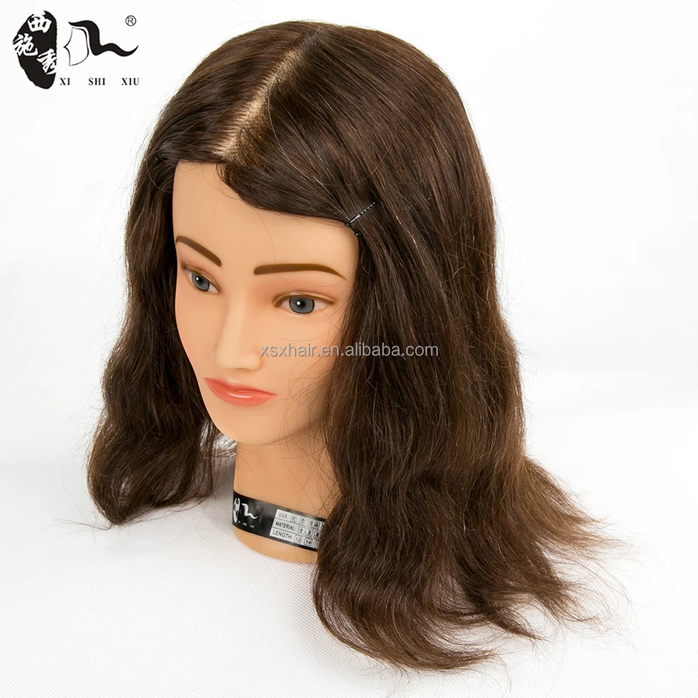 beauty school mannequin practice head,manikin doll head with 100% human hair,teaching head