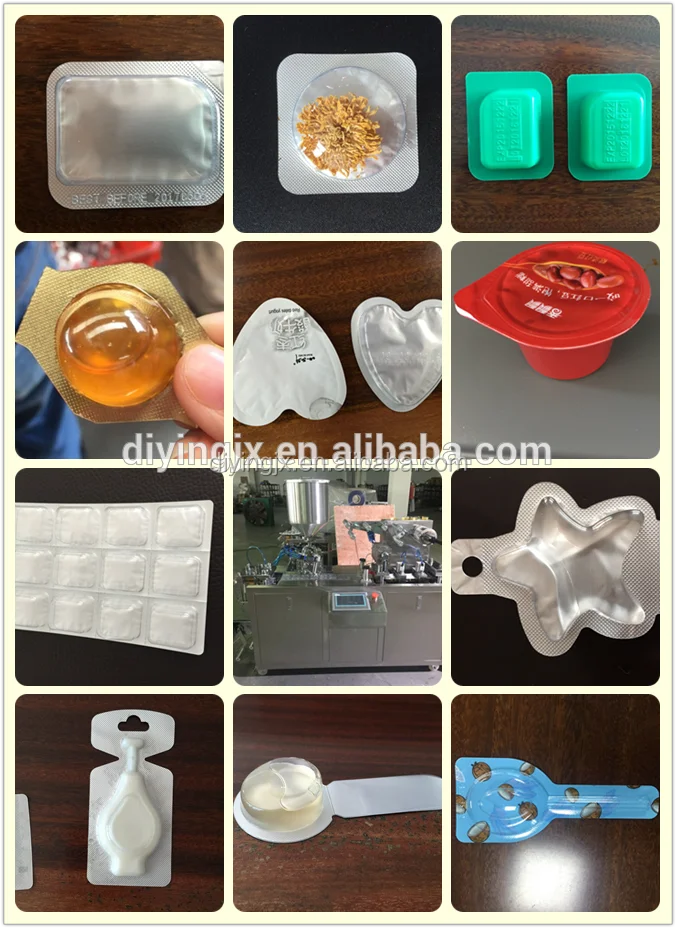Most Popular Oliver oil, Margarine,Ketchup,Candy,Syringes, Hardware Blister Filling Sealing Packing Machine
