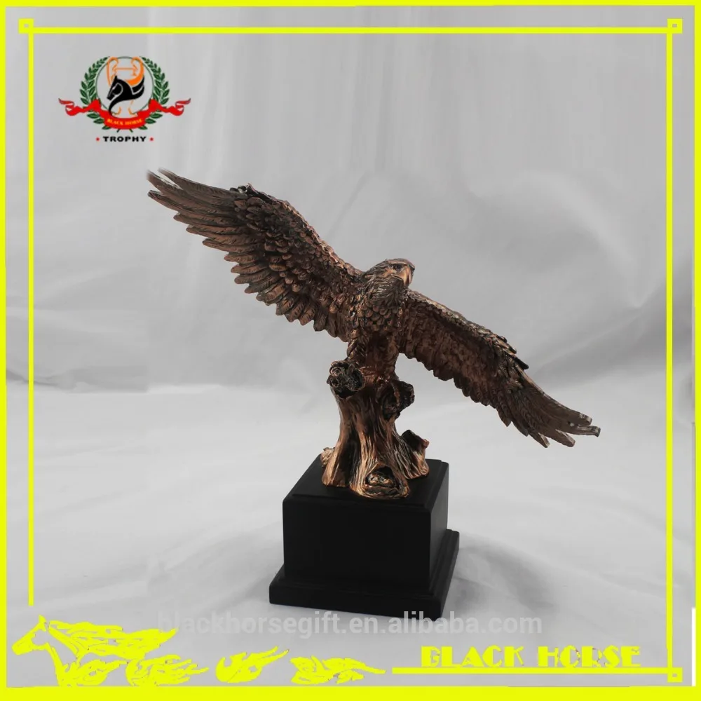 Copper Eagle Statue Trophy Resin Material Figurine Eagle Award Trophy
