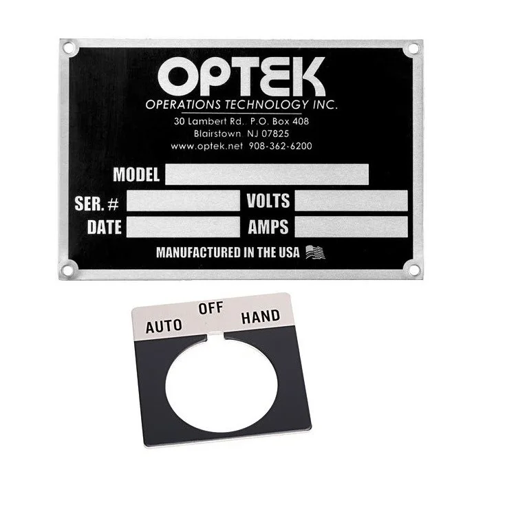 The Best and Cheapest Anodized Silver Aluminum Name Plate