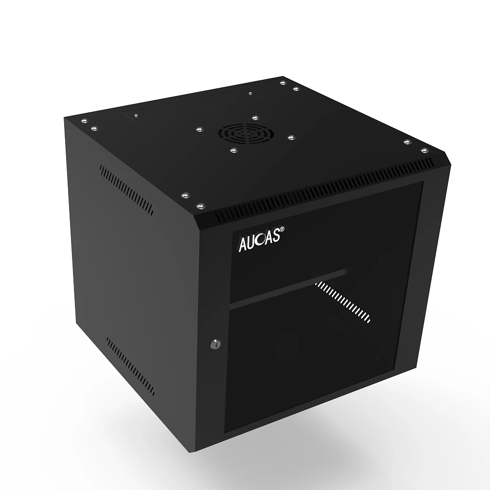 Manufacturer 6u 9u wall mount network rack 19 inch standard network server cabinet hot sales