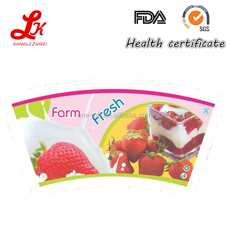 flexo printing waterproof food grade paper cup fans, paper cup raw material