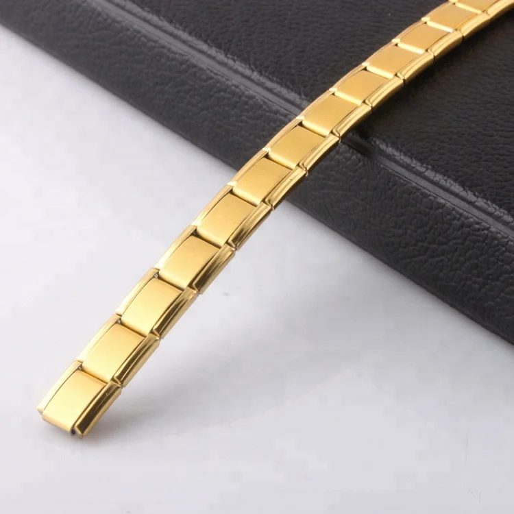 Scalar Energy Elastic Magnetic Germanium Stainless Bracelet for Best Friend