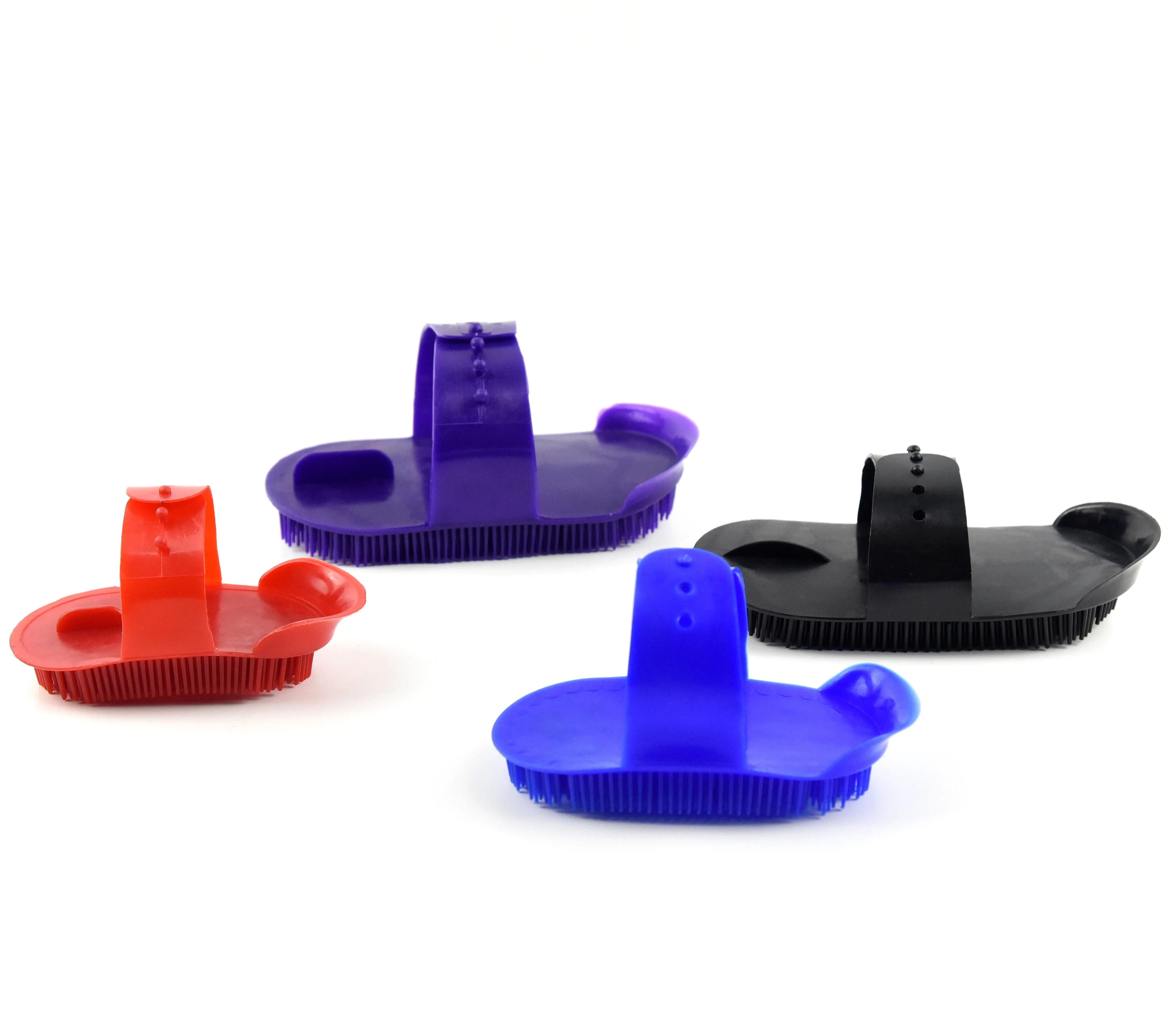 Colorful Big plastic horse curry comb