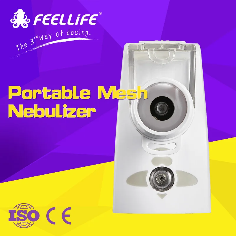 Feellife mesh atomizer mesh portable inhlator for asthma copd respiratory disease medical nebulizer to prevent cross infection