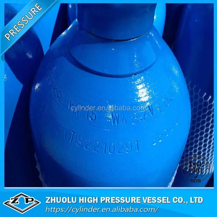 Кислородный баллон изготовлен из высококачественной стали для многократного сохранения кислорода для медицинского и промышленного использования