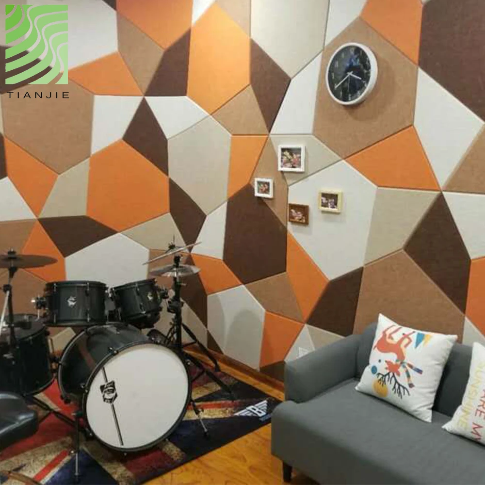 Burgeree office recycled pet sheet polyester fiber acoustic panel