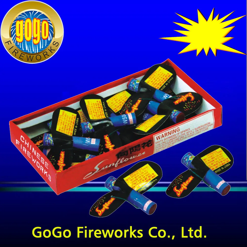 Подсолнух цветок фейерверк Летающая Новинка W504M упаковка 60/12 импортный фейерверк из Китая фейерверк производитель маленький фейерверк