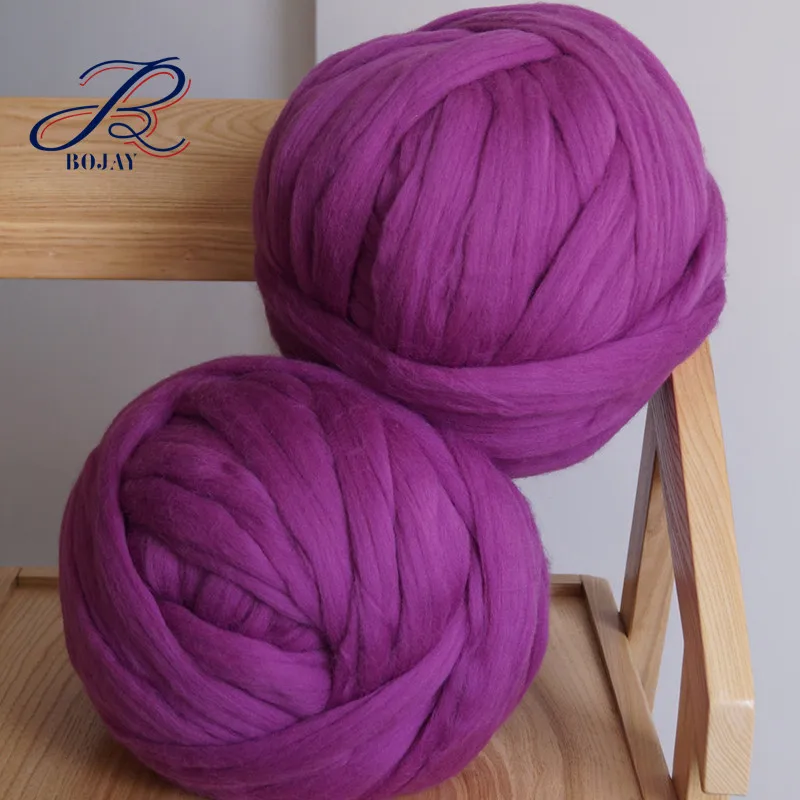 Bojay Super Chunky Thick Yarn 100% Acrylic Jumbo yarn for arm knitting with cheap price