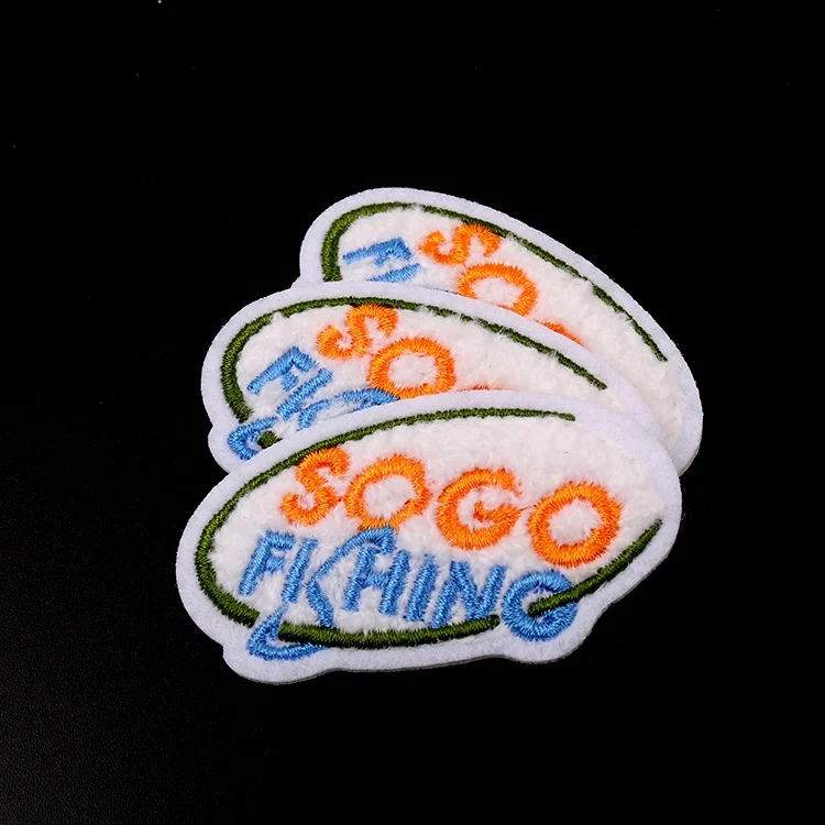 No Minimum Order Quantity Cheap Personalized Easter Custom Felt Background Embroidery Chenille Patches for Uniforms