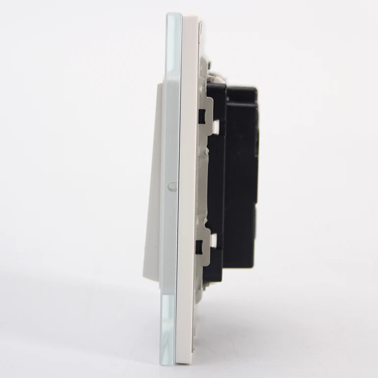 Crystal glass related control switch one gang light rocker switch panel