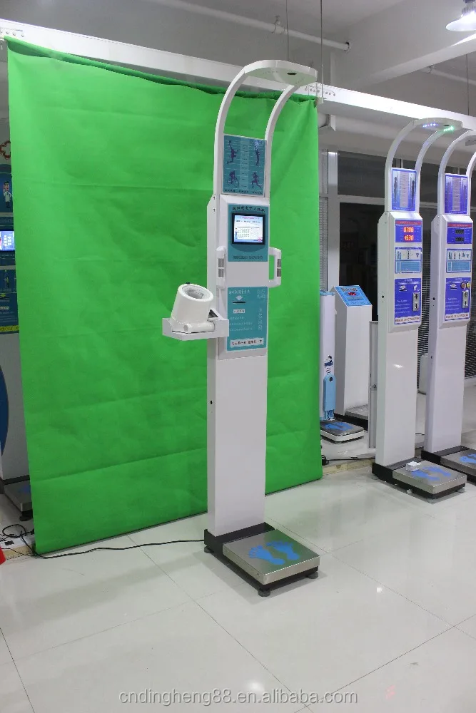 pharmacy height and weight machine with Blood pressure , body fat and temperature