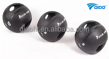 Хлопните/терапии/тренажерный зал мяч упражнения медицинский мяч для тренировки с ручками