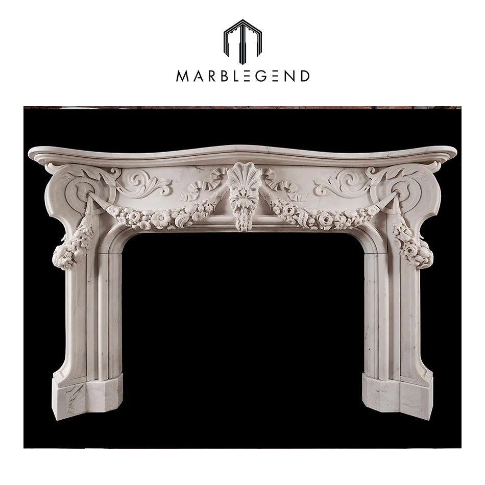 красивые скульптуры порталы мраморные камины