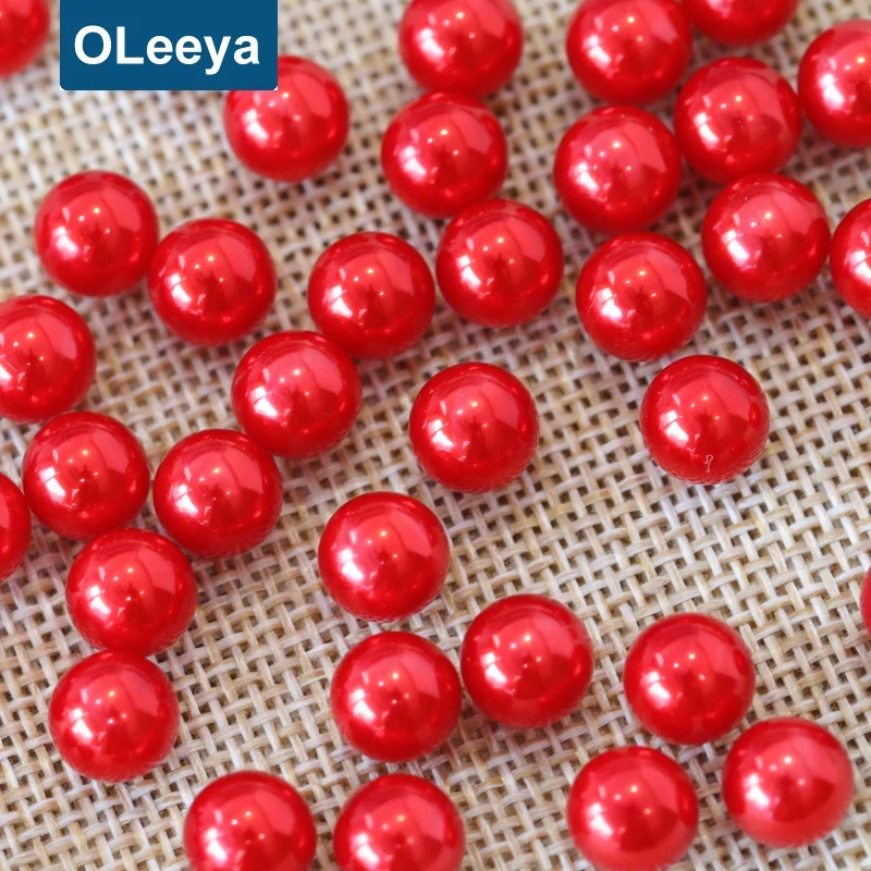 Wholesale Price Over 45 Colors 3mm White ABS Loose Beads Plastic Round Pearl without Holes for Jewelry Making
