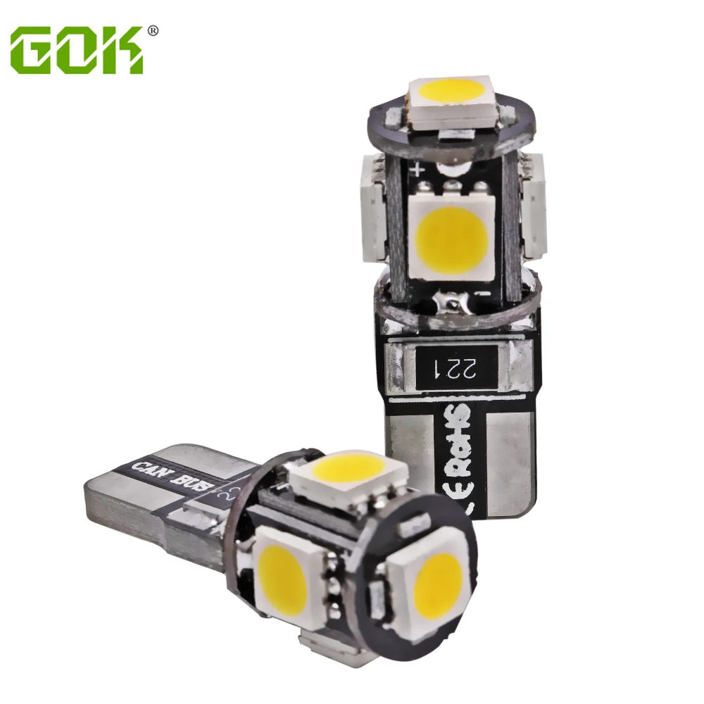 12v w5w canbus T10 5smd 5050 led car interior led roof reading light car ceiling light dome light bulb