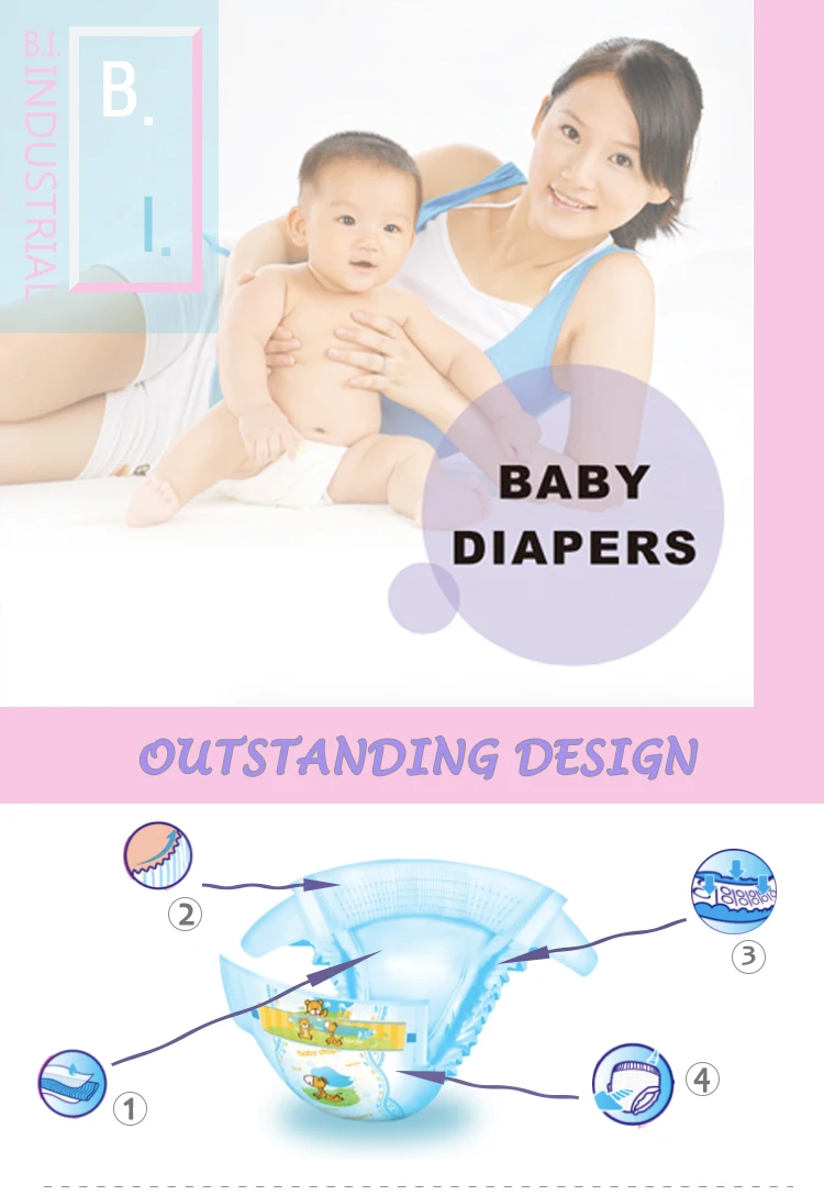 China Zhejiang Nappies Baby Diaper Factory