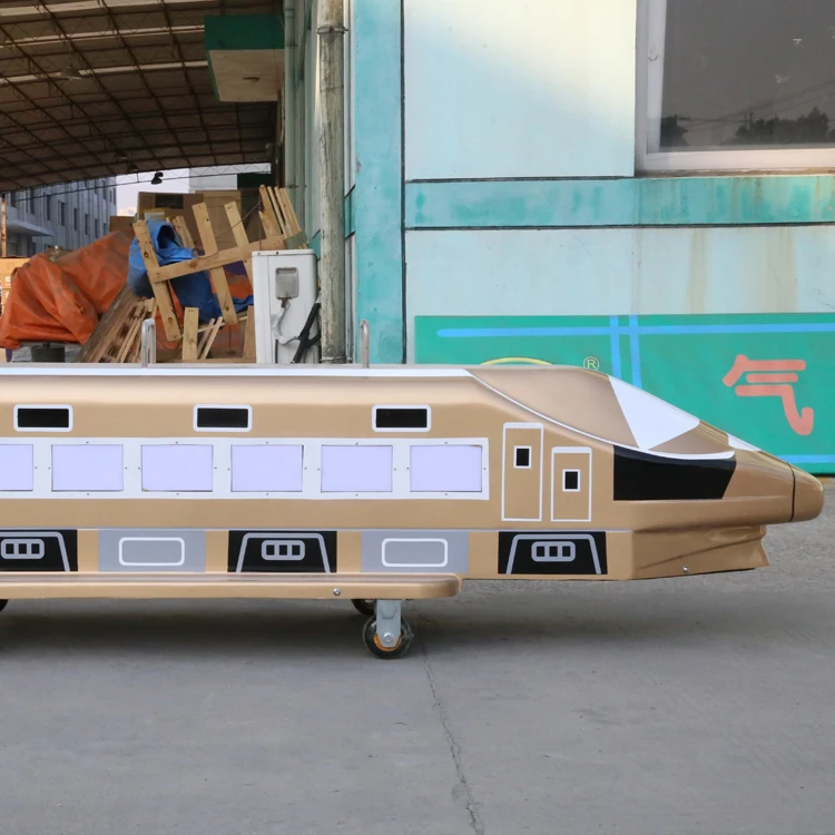 
China Manufactures FRP Shell cheap Theme Park Mall Rides Trackless Train 