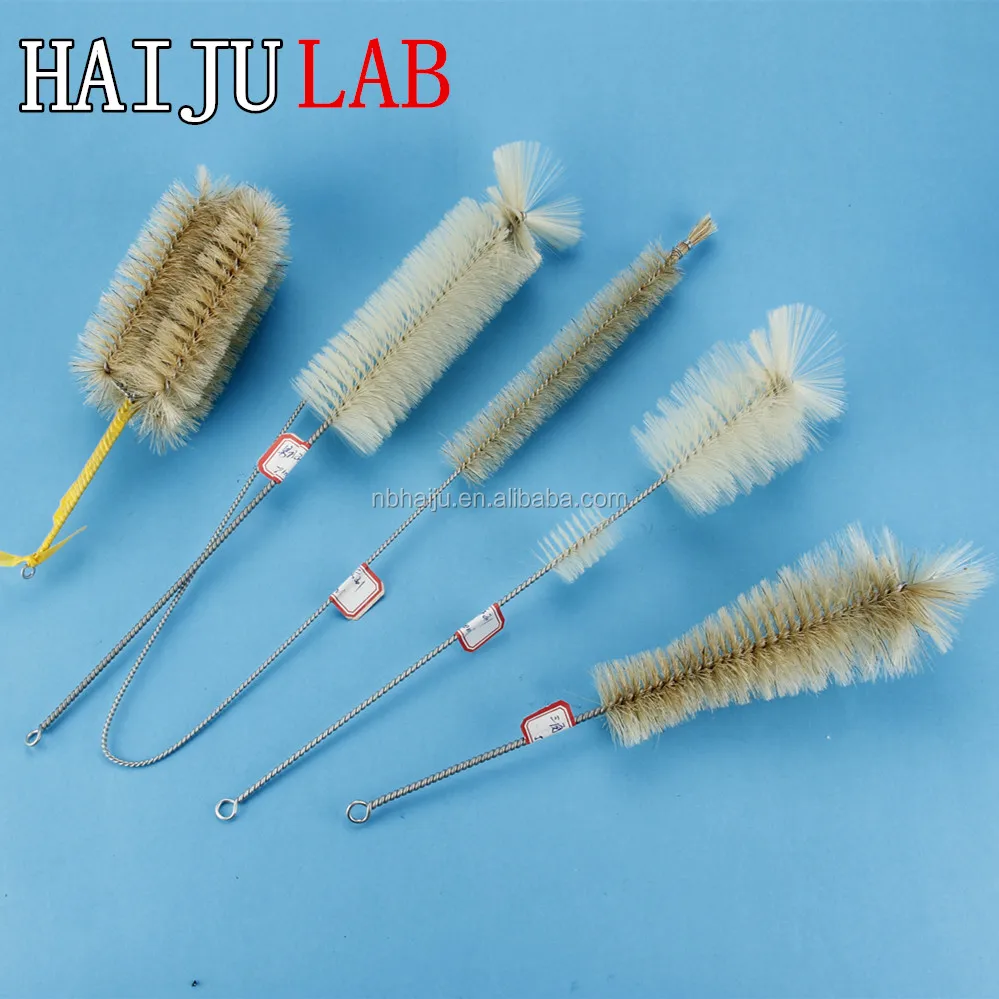 HAIJU лабораторные щетки для чистки бутылок для лаборатории с оцинкованной ручкой и подвесной петлей