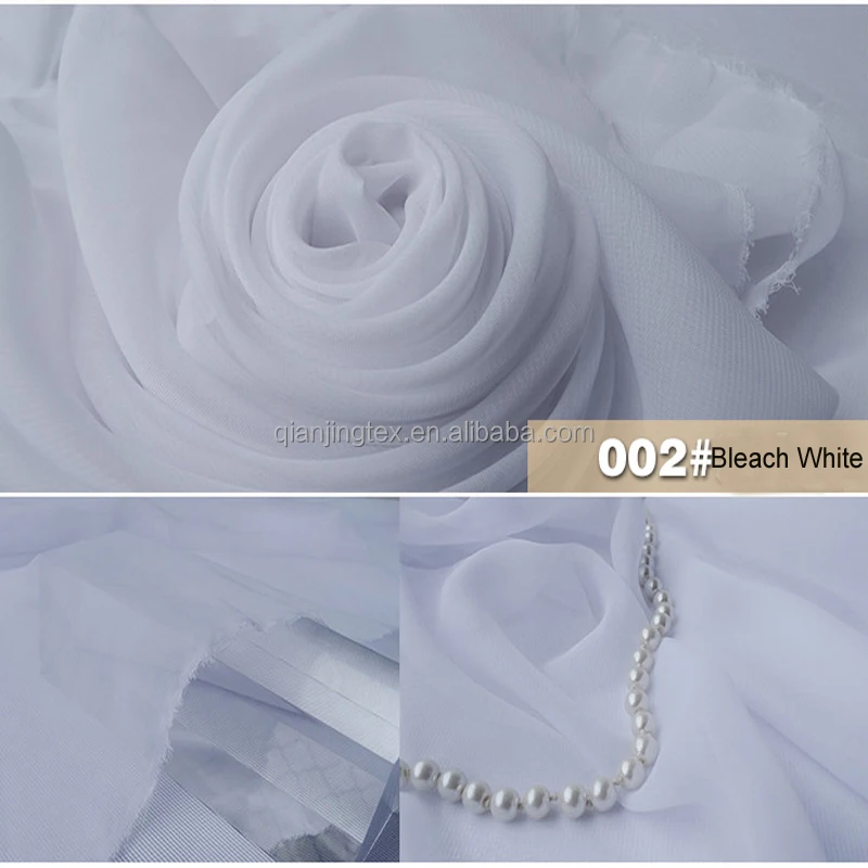 Wholesale wedding fabric 100% polyester white color
