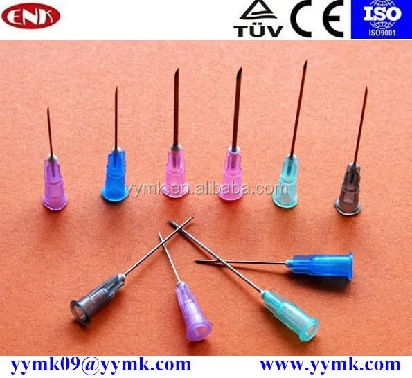 29 г, 28 г, 26 г, 25 г, шприцевые иглы из нержавеющей стали, сертифицировано CE/ISO, производство