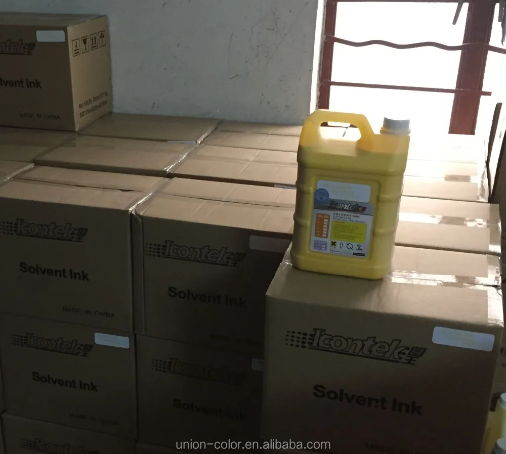 original icontek sk4 solvent printing ink for 3.2m printer